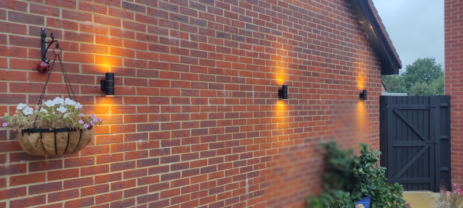 Three Smart Outside Lights Transforming a Garden in Arborfield