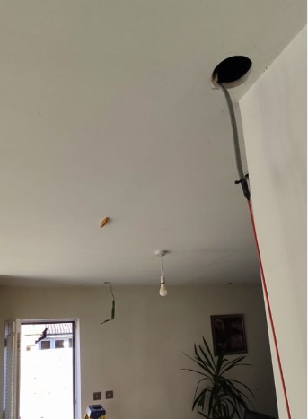 Installing a Tesla Charger with a Cable Route Through the House