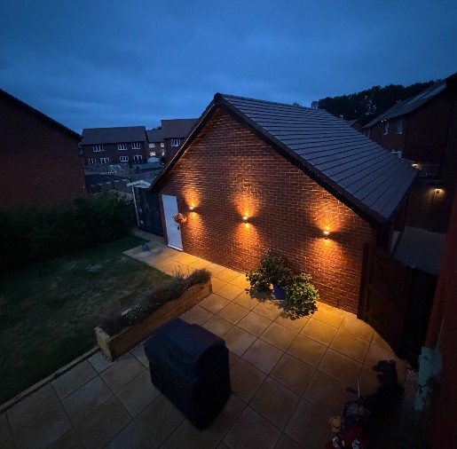 Three Smart Outside Lights Transforming a Garden in Arborfield