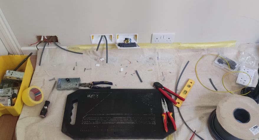 Adding New Double Sockets and Converting Single Sockets in Lower Earley, Reading 
